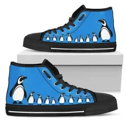 Gallery Serpentine Blue Penguins, Men's High Top Sneakers, FREE Shipping 12 Gallery Serpentine Blue Penguins, Men's High Top Sneakers, FREE Shipping -Akumu Ink Shop SNPEN1