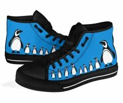 Gallery Serpentine Blue Penguins, Men's High Top Sneakers, FREE Shipping 11 Gallery Serpentine Blue Penguins, Men's High Top Sneakers, FREE Shipping -Akumu Ink Shop SNPEN12