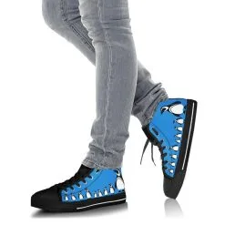 Gallery Serpentine Blue Penguins, Men's High Top Sneakers, FREE Shipping 10 Gallery Serpentine Blue Penguins, Men's High Top Sneakers, FREE Shipping -Akumu Ink Shop SNPEN13