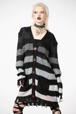 KILLSTAR Stripe Of Evil Cardigan [UNISEX]