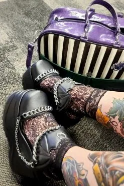 Demonia Moon Magic Mary Janes [WAVE-20 Platform Sandals] -Akumu Ink Shop Shh