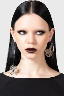 KILLSTAR Vicious Web Hoop Earrings