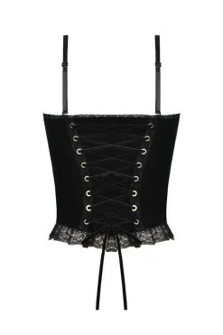 DARK IN LOVE Burgundy Blood Ruffle Top 20 DARK IN LOVE Burgundy Blood Ruffle Top -Akumu Ink Shop Velvet Black Top