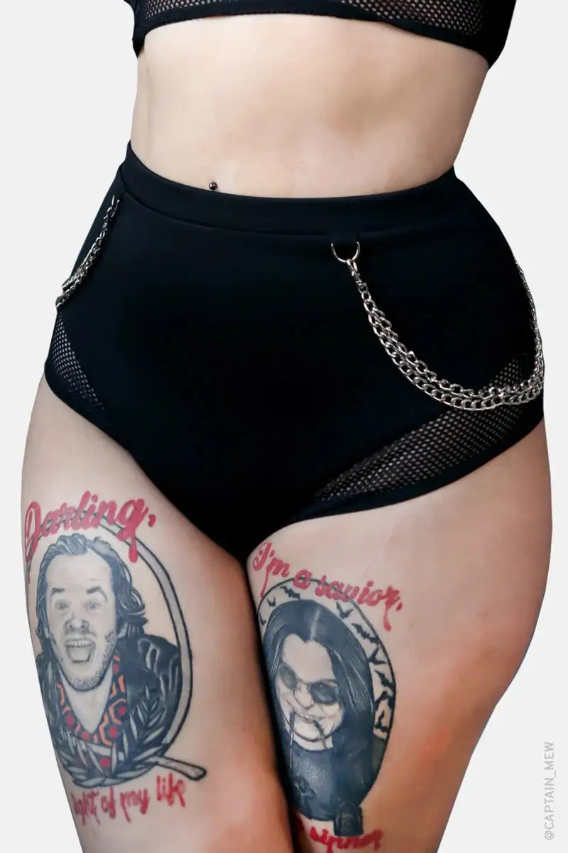 FOREST INK Venom Chain High Waisted Bikini Bottoms 3 FOREST INK Venom Chain High Waisted Bikini Bottoms