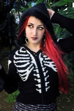 Too Fast Bony Skeleton Cardigan Zip Up Sweater -Akumu Ink Shop WCZF BONY 04 1100x 88188301 2beb 4d1c b487 4ad938414a91