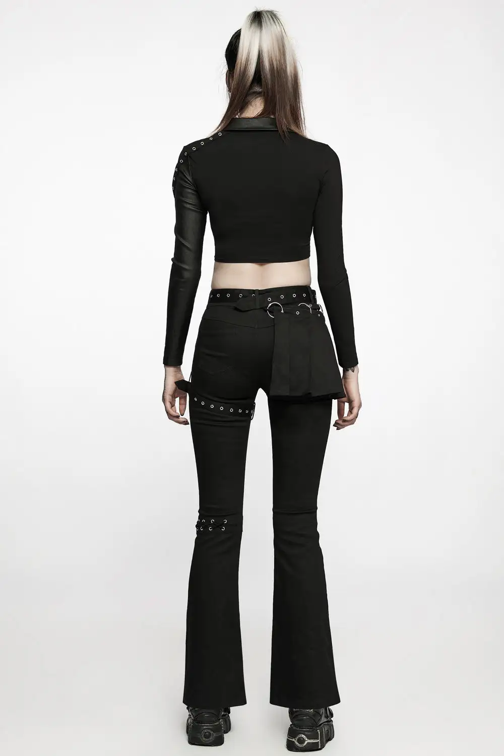 PUNK RAVE Nexus Flare Pants 7 PUNK RAVE Nexus Flare Pants - Image 5