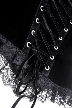 DARK IN LOVE Burgundy Blood Ruffle Top 23 DARK IN LOVE Burgundy Blood Ruffle Top -Akumu Ink Shop Womens Corset Top