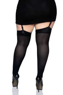 LEG AVENUE Shadowcaster Knee High Socks [PLUS SIZE] -Akumu Ink Shop Womens Plus Size Goth Tights