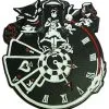 VampireFreaks Alice In Wonderland Clock Pin 2 VampireFreaks Alice In Wonderland Clock Pin -Akumu Ink Shop alice clock pin front