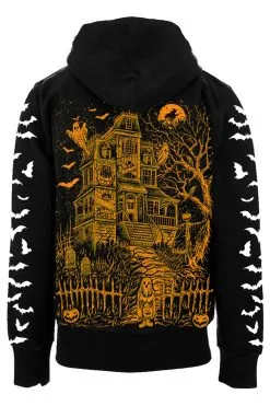 VampireFreaks Haunted Mansion Hoodie [Pumpkin Orange]