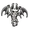 VampireFreaks Batty Bones Embroidered Patch -Akumu Ink Shop batty