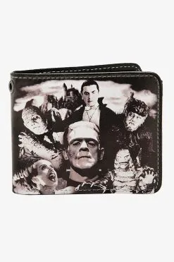 Rock Rebel Horror Monster Collage Bifold Wallet