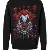 VampireFreaks Killer Clowncore Sweatshirt 2 VampireFreaks Killer Clowncore Sweatshirt -Akumu Ink Shop clownSweatshirtFront