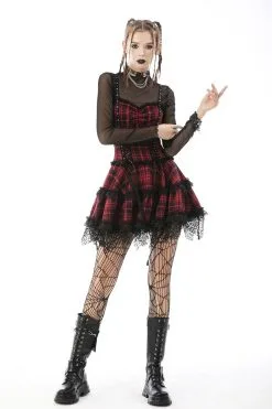 DARK IN LOVE Girl In The Band Plaid Punk Dress -Akumu Ink Shop ddddd 05d1120c 1c9b 45fc a129 46aa4d90737b