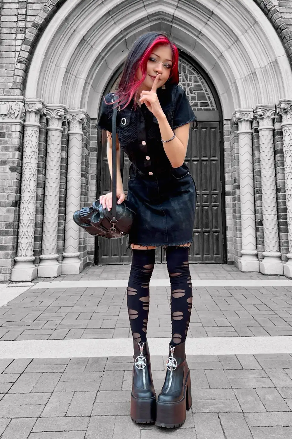 KILLSTAR Ree-Vival Denim Dress 3 KILLSTAR Ree-Vival Denim Dress