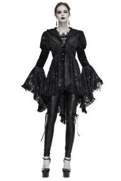 DEVIL FASHION Witcheress Floral Lace Tailcoat