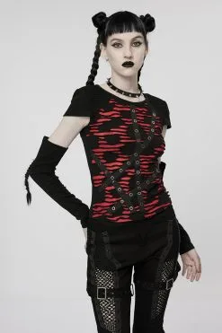 PUNK RAVE Barbie Blood Top Set [BLACK/RED]
