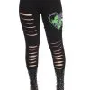 Banned Apparel Made For Each Other Leggings 1 Banned Apparel Made For Each Other Leggings -Akumu Ink Shop emo womens highwaisted leggings