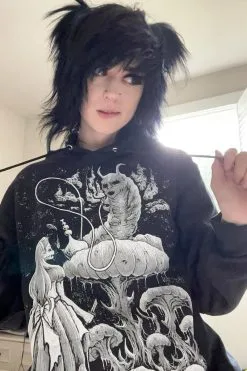 VampireFreaks Alice And The Caterpillar Hoodie [Zipper Or Pullover] -Akumu Ink Shop ertgergeg