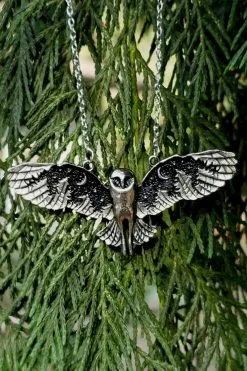 Catalyst Night Mystic Owl Necklace -Akumu Ink Shop fgfngfngfd