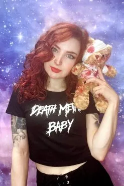 VampireFreaks Death Metal Baby Crop Top 19 VampireFreaks Death Metal Baby Crop Top -Akumu Ink Shop fghhhtryytryr