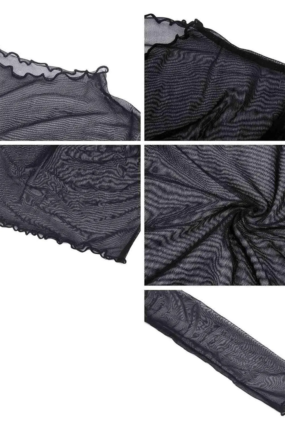 DARK IN LOVE Cross My Heart Mesh Crop Top 9 DARK IN LOVE Cross My Heart Mesh Crop Top - Image 7