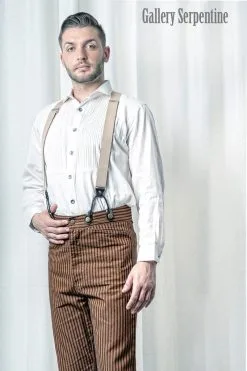 Gallery Serpentine Original Outlaw Trousers - Tan, SOLD OUT -Akumu Ink Shop gent shirt tan braces tan outlaw pants 23e3ba86 414d 478b aa0e c567612b30a3