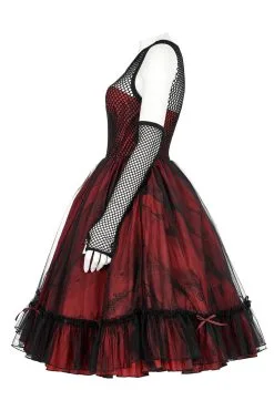 PUNK RAVE Bleeding Baby Doll Dress Set [RED/BLACK] -Akumu Ink Shop gfdgdf 3520a5ae 68a2 45fe 929e fc68aec0ea32