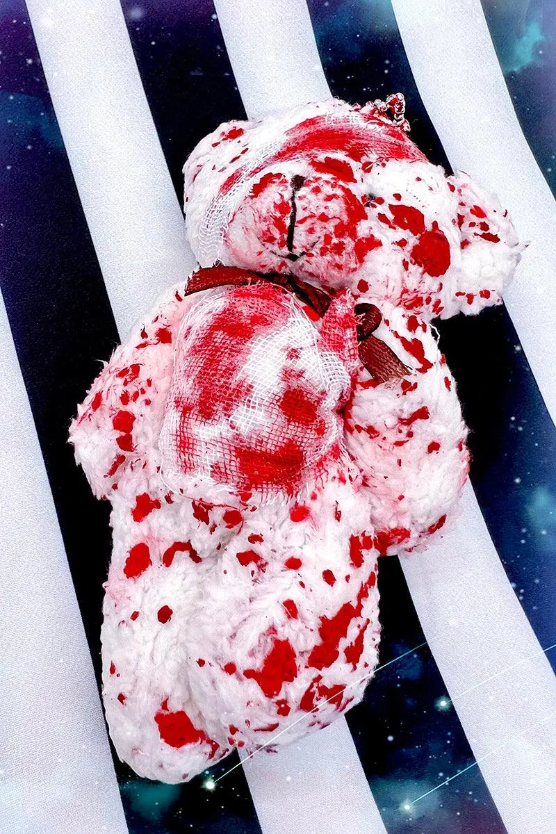 Tentacle Vomit Bloody Bear Keychain 3 Tentacle Vomit Bloody Bear Keychain