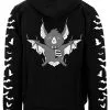 VampireFreaks Taxidermy Bat Hoodie W/ Bat Sleeves [Zipper Or Pullover] -Akumu Ink Shop hoodie back 7b8d9ffe ccb2 4766 b98e a0c00ab1b969