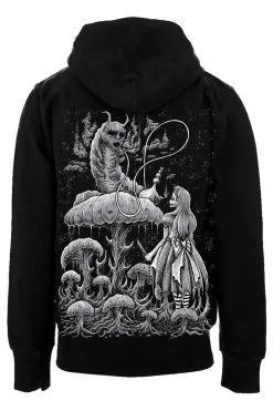 VampireFreaks Alice And The Caterpillar Hoodie [Zipper Or Pullover]