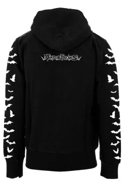 VampireFreaks Baby Bat Hoodie [Zipper Or Pullover] -Akumu Ink Shop hoodie back vf logo