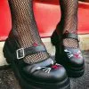 Demonia Make Kitty Cat Meow Mary Janes [RENEGADE-56] -Akumu Ink Shop image 9