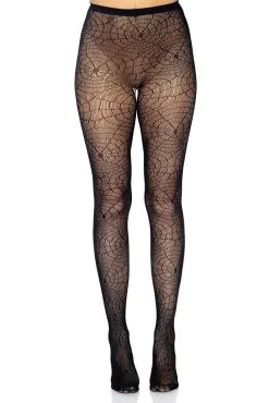 LEG AVENUE Black Spiderweb Lace Tights -Akumu Ink Shop jksdofvijfdwdfv