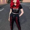 VampireFreaks Vampire Bat Joggers [Red Bats]
