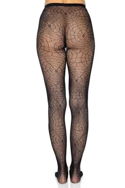 LEG AVENUE Black Spiderweb Lace Tights -Akumu Ink Shop kdkfvfdlfkvfds