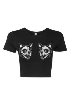 VampireFreaks Kitty Titties Crop Top