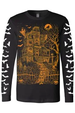 VampireFreaks Haunted Mansion Tee [Pumpkin Orange]