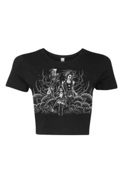 VampireFreaks Malice In Wonderland Crop Top
