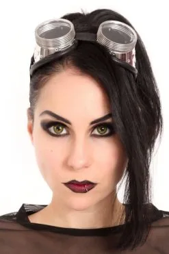 VampireFreaks Cyber Steampunk Goggles - Clear Lens