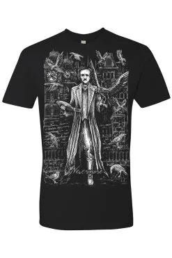 VampireFreaks Edgar Allan Poe Tee [Multiple Styles Available] -Akumu Ink Shop poe tshirt nextlevel black front resize