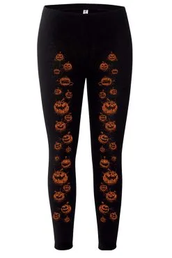 VampireFreaks Possessed Pumpkin Patch Leggings