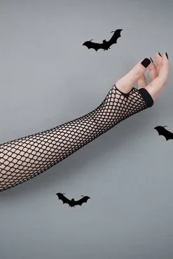 Catalyst Mall Goth Fishnet Gloves