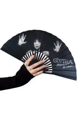 Kreepsville Elvira Dark Love Fabric Fan