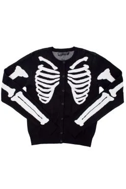 Kreepsville Skeleton Ribcage Bones Cardigan 6 Kreepsville Skeleton Ribcage Bones Cardigan -Akumu Ink Shop sdsfsdsdfsd