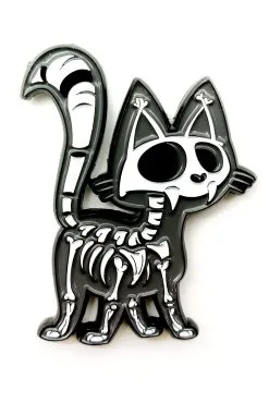 VampireFreaks Skelekitty Enamel Pin