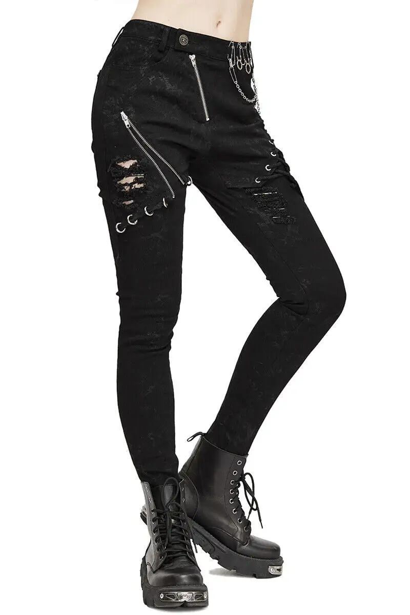 DEVIL FASHION Harajuku Hell Street Punk Pants 7 DEVIL FASHION Harajuku Hell Street Punk Pants - Image 5