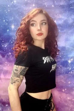 VampireFreaks Death Metal Baby Crop Top 18 VampireFreaks Death Metal Baby Crop Top -Akumu Ink Shop vsdgddgdhnfgdsdcv