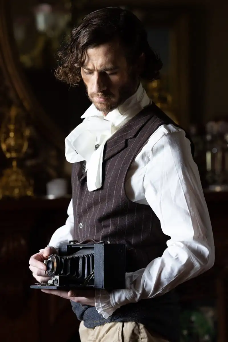 Gallery Serpentine Walnut Stripe Vest, S & M 8 Gallery Serpentine Walnut Stripe Vest, S & M - Image 6