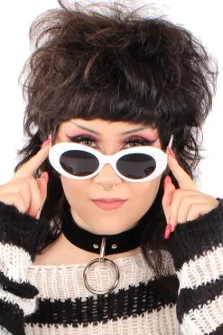 Catalyst Ghost White Oval Sunglasses